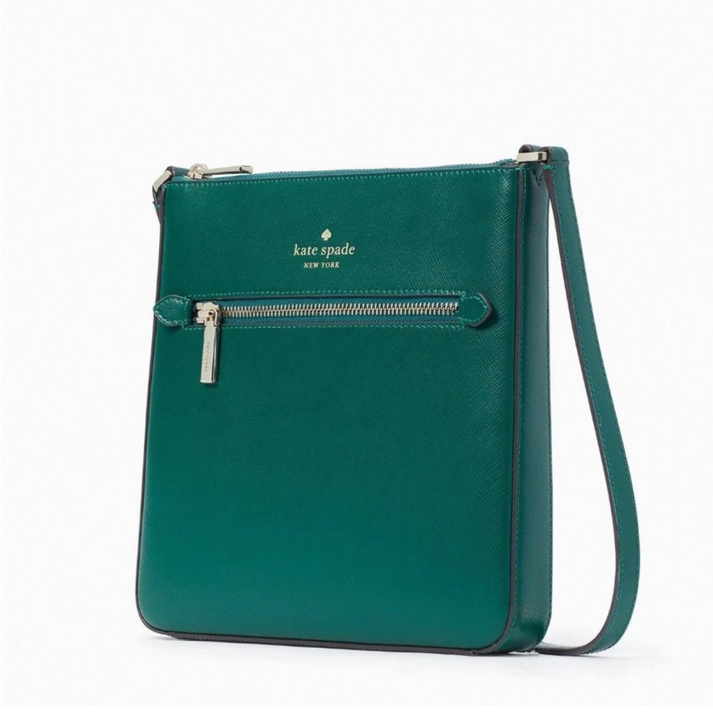 Kate Spade Sadie North South Crossbody Bag Jade Green